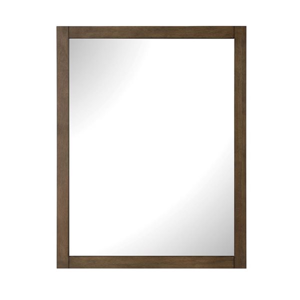 Miroir mural encadré Tahoe par OVE Decors latté aux amandes, 28 po l. x 36 po h.