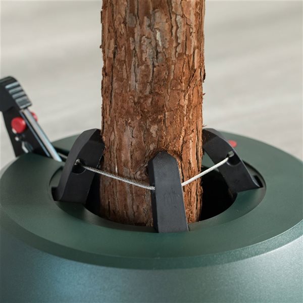 Gardenised Automatic Plastic Green Foot Pedal Christmas Tree Stand