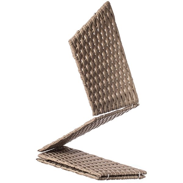 Gardenised Foldable Christmas Tree Skirt Collar Basket, Ring Base Stand Cover, Rattan Plastic, Grey