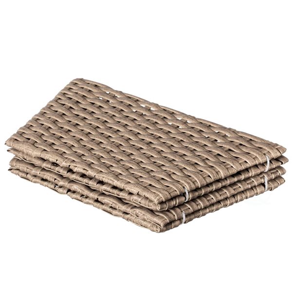 Gardenised Foldable Christmas Tree Skirt Collar Basket, Ring Base Stand Cover, Rattan Plastic, Grey