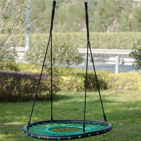 PLAYBERG Round Net Tree Spider Web Swing