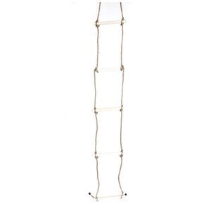 PLAYBERG 5 Step Climbing Wooden Rope Ladder