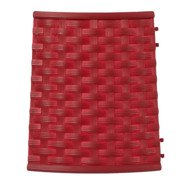 Gardenised Large Rattan Christmas Tree Skirt, Red