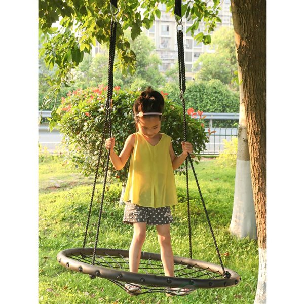 Round Tree Swing w/Knotted popular Rope and Hanging Hardware