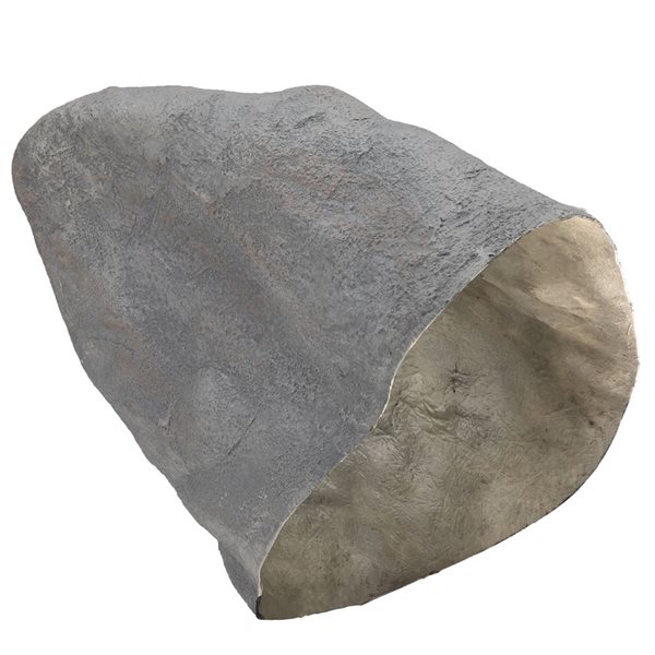 Gardenised Decorative Outdoor Artificial Faux Stone Rock, Garden Grey Stone, Monument Shape