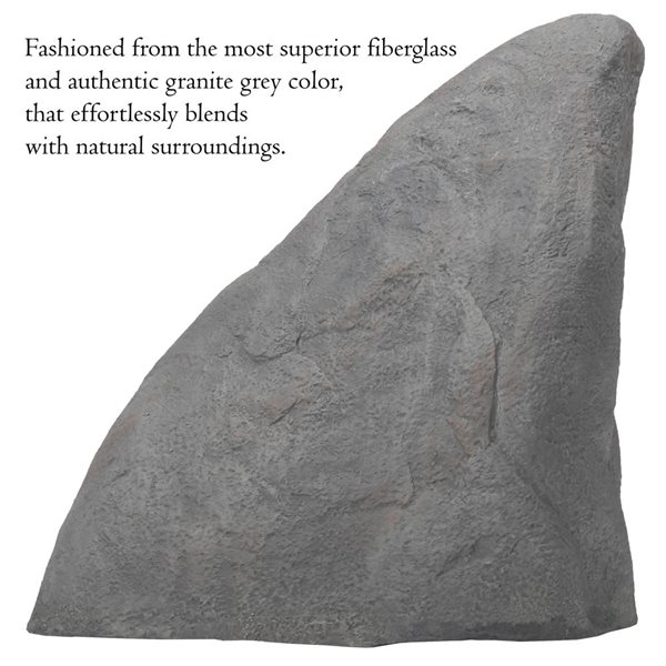 Gardenised Decorative Outdoor Artificial Faux Stone Rock, Garden Grey Stone, Monument Shape