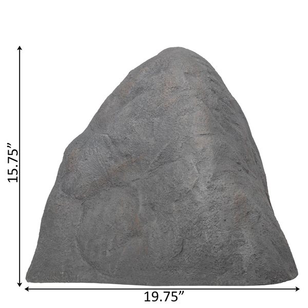 Gardenised Decorative Outdoor Artificial Faux Stone Rock, Garden Grey Stone, Monument Shape