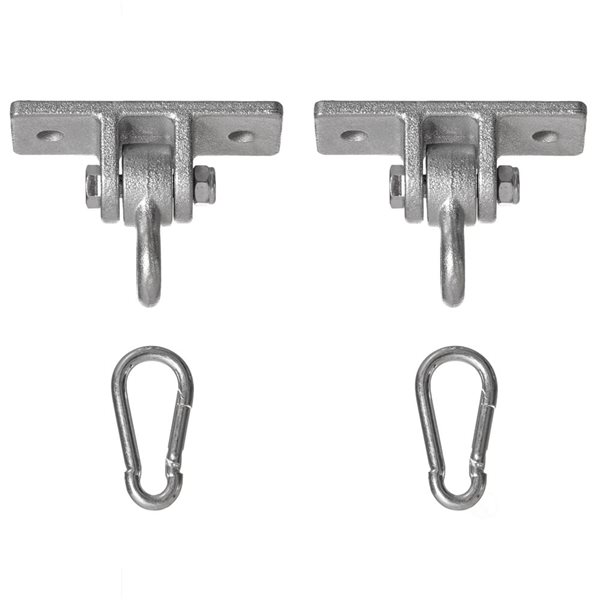 PLAYBERG Heavy Duty Permanent Swing Hanger Brackets Set for Indoor and Outdoor Use