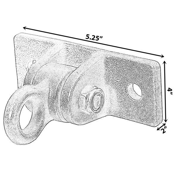 PLAYBERG Heavy Duty Permanent Swing Hanger Brackets Set for Indoor and Outdoor Use