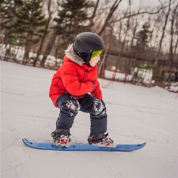 PLAYBERG Kids Plastic Outdoor Snowboard Ice Sled, Single-Person, Kids over 5 Years, Blue