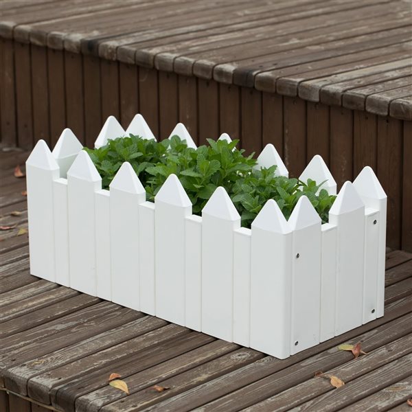 Gardenised Vinyl Planter Box Garden Bed Flower Pot