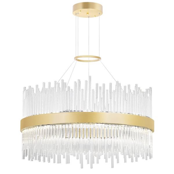 CWI Lighting Genevieve LED Chandelier With Medallion Gold Finish