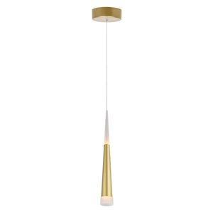 CWI Lighting Andes LED Down Mini Pendant With Satin Gold Finish