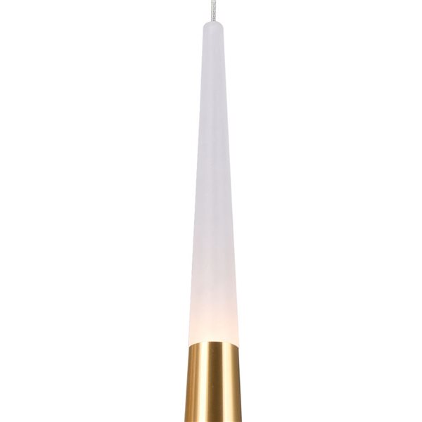 CWI Lighting Andes LED Down Mini Pendant With Satin Gold Finish