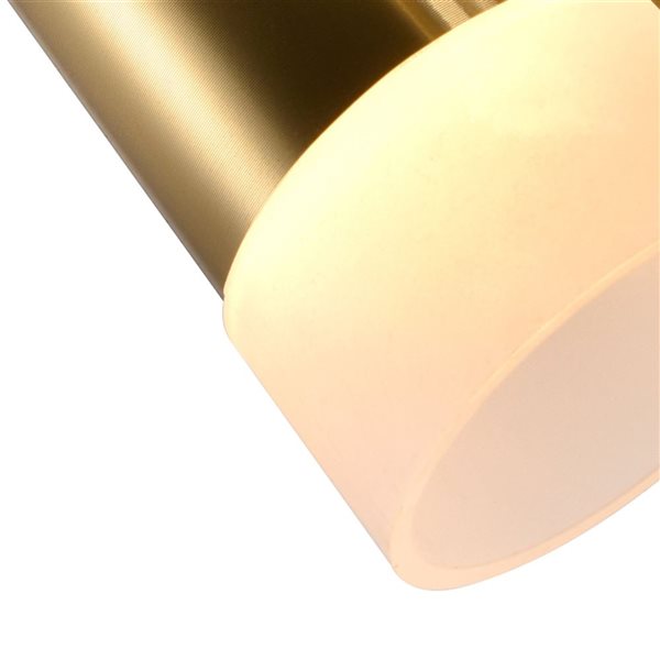 CWI Lighting Andes LED Down Mini Pendant With Satin Gold Finish