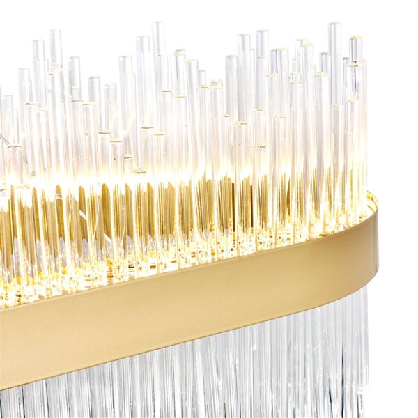 CWI Lighting Genevieve LED Chandelier With Medallion Gold Finish