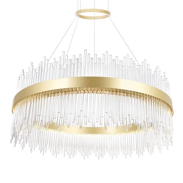 CWI Lighting Genevieve LED Chandelier With Medallion Gold Finish