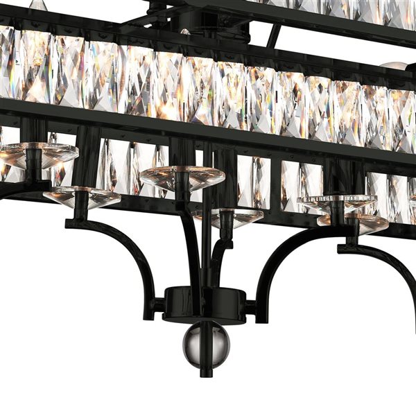 CWI Lighting Shalia 20 Light Island Chandelier With Black Finish