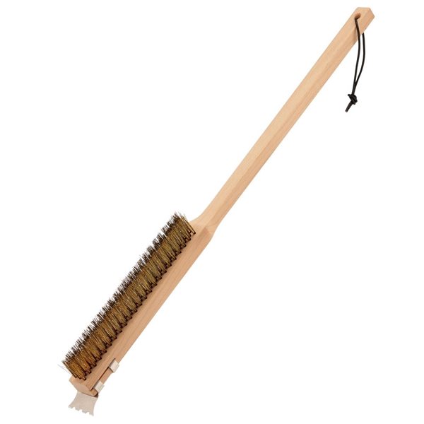 Brosse à pierre à pizza Turpone 24 po avec manche en bois