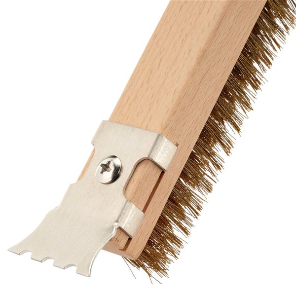 Brosse à pierre à pizza Turpone 24 po avec manche en bois