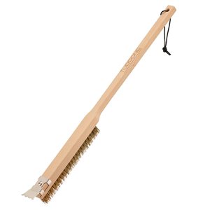 Brosse à pierre à pizza Turpone 24 po avec manche en bois