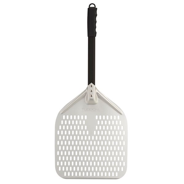 Pelle à pizza Turpone 12 po aluminium anodisé avec manche plastique