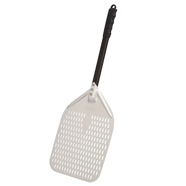 Pelle à pizza Turpone 12 po aluminium anodisé avec manche plastique