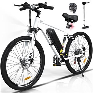 HITWAY 500 W 36 V 12 Ah Shimano 7-Speed Transmission Electric Bike with 26-in Tire and IP54 Waterproof Mountain E Bike