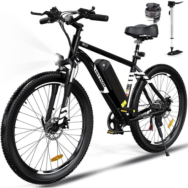 HITWAY 750 W 48 V 15 Ah Shimano 7-Speed Transmission Electric Bike with 26*3.0-in Fat Tire and IP54 Waterproof