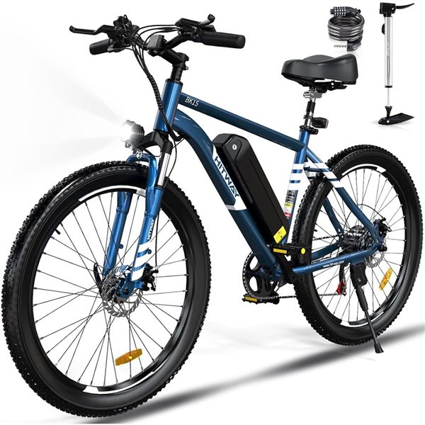 HITWAY 750 W 48 V 15 Ah Shimano 7-Speed Transmission Electric Bike with 26*3.0-in Fat Tire and IP54 Waterproof