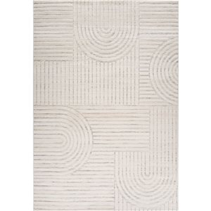 Rug Branch Astra 8 x 10-ft Cream/Beige Modern Abstract Geometric Design Indoor Area Rug