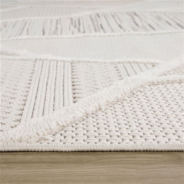 Rug Branch Maison 6 x 9-ft Cream/Beige Modern Geometric Design Indoor Area Rug