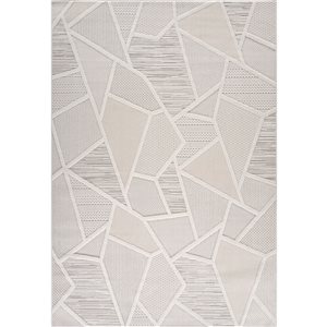 Rug Branch Maison 6 x 9-ft Cream/Beige Modern Geometric Design Indoor Area Rug