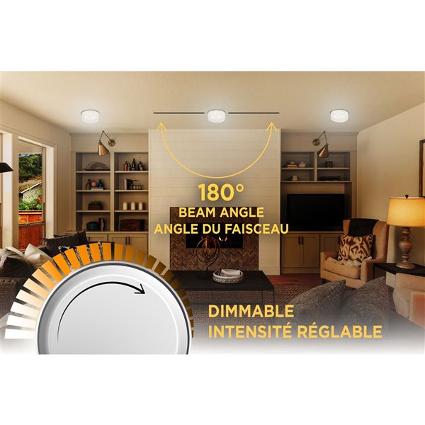 Luminus 8-in Recessed Ceiling Light Convertible LED Bulb - Dimmable 200 W Eq. 3000 lm 4000K Daylight