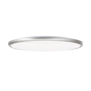 Luminus Stella 150-W 2000 lm 3CCT 14-in Silver Round Flush Mount Integrated LED Slim Ceiling Lights - 2/Pk