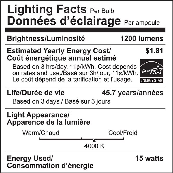 Luminus 6-in Recessed Ceiling Light Convertible LED Bulb - Dimmable 100 W Eq. 1200 lm 4000K Daylight