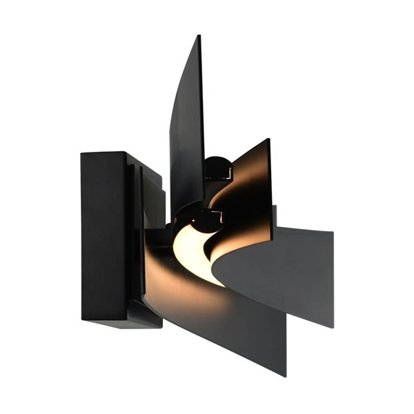 CWI Lighting Candora 5.2-in Integrated LED Black Vanity Light