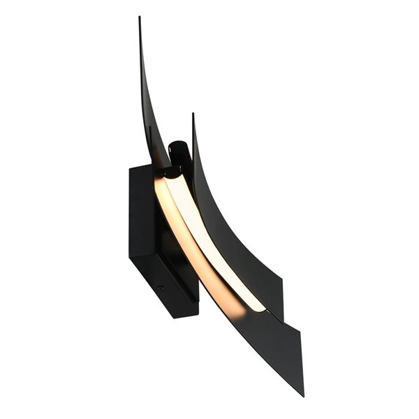 CWI Lighting Candora 4-in Integrated LED Black Vanity Light