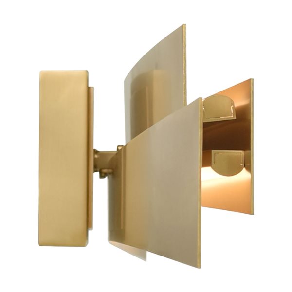 CWI Lighting Candora 5.2-in Integrated LED Brass Vanity Light