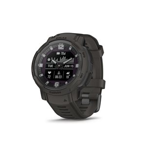 Garmin Instinct Crossover Solar Rugged Graphite Hybrid GPS Smartwatch and Fitness Tracker with Solar Charging