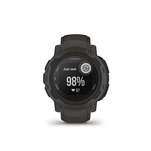 Garmin Instinct 2 Rugged Graphite GPS Smartwatch and Fitness Tracker