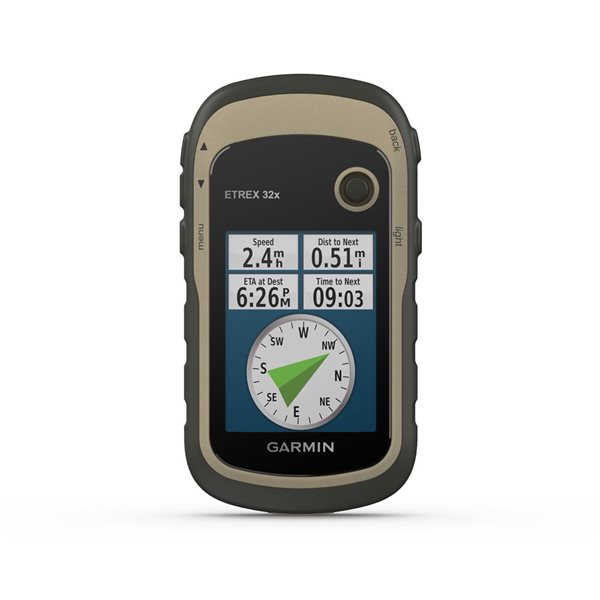 Garmin eTrex 32x Brown Rugged Handheld GPS with Compass and Barometric Altimeter