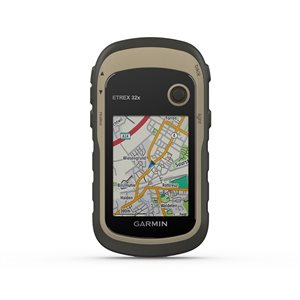 Garmin eTrex 32x Brown Rugged Handheld GPS with Compass and Barometric Altimeter