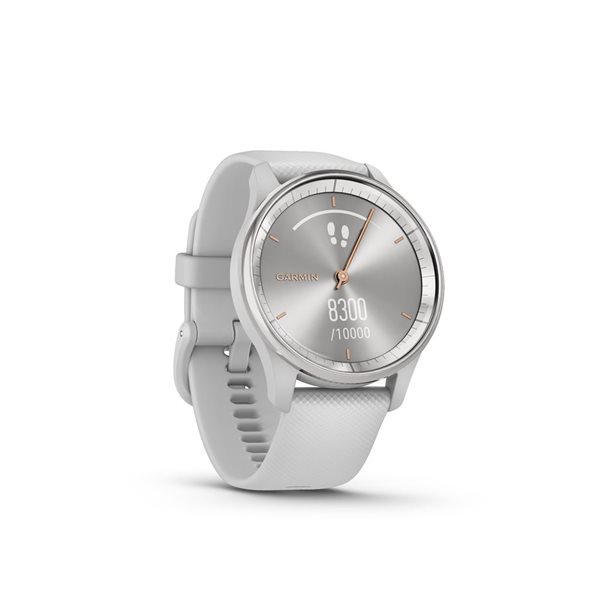 Garmin vívomove Trend Silver Stainless Steel Bezel with Mist Grey Case Hybrid Smartwatch