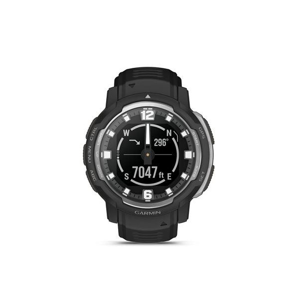 Garmin Instinct Crossover Rugged Black Hybrid GPS Smartwatch and Fitness Tracker