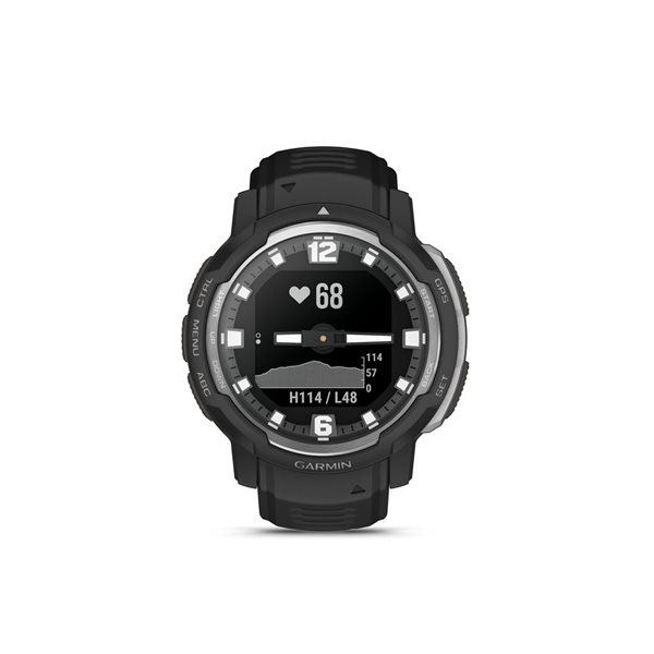 Garmin Instinct® Crossover Rugged Black Hybrid GPS Smartwatch and Fitness Tracker