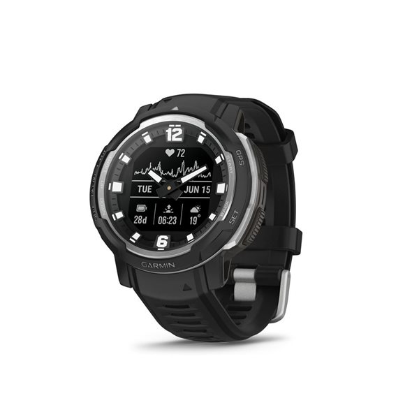 Garmin Instinct® Crossover Rugged Black Hybrid GPS Smartwatch and Fitness Tracker