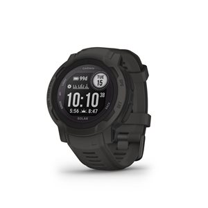 Montre intelligente Garmin Instinct 2 gris avec GPS et traqueur d'activité physique avec chargement solaire