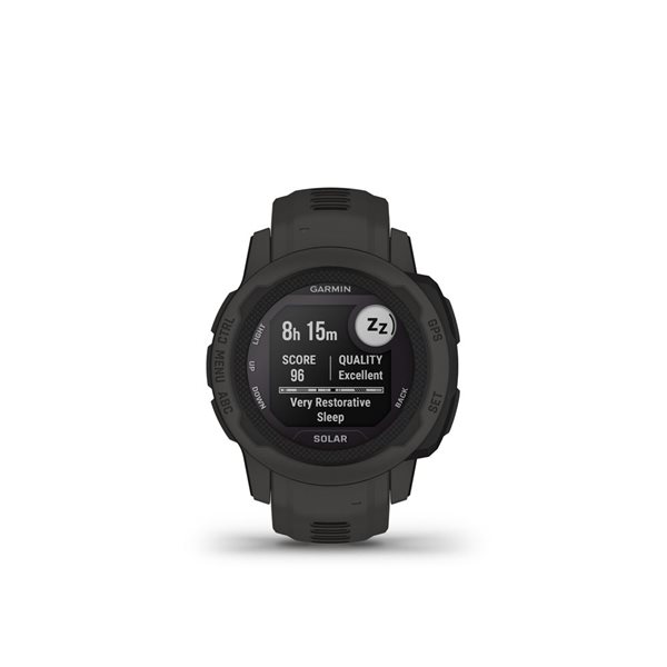 Garmin Instinct 2S Rugged Graphite GPS Smartwatch and Fitness Tracker with Solar Charging