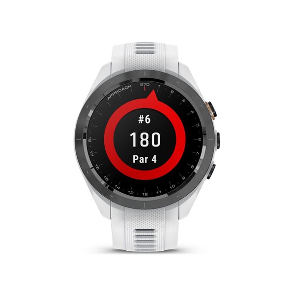 Garmin Approach S70 42-mm White 1.2-in AMOLED Display Premium GPS Golfing Smartwatch